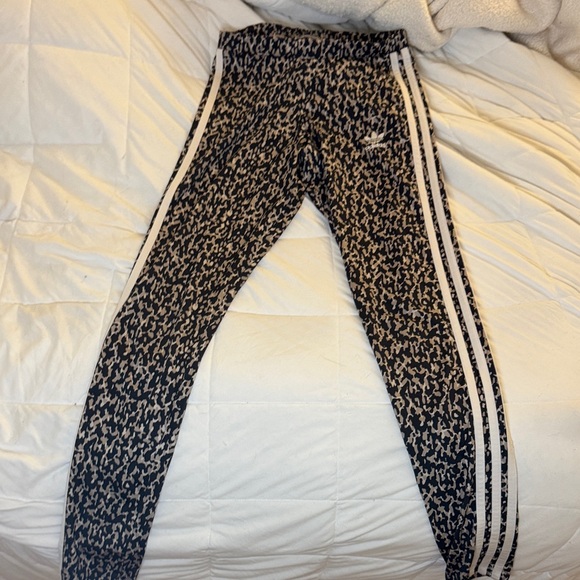 adidas Pants - adidas Black and White Patterned Leggings